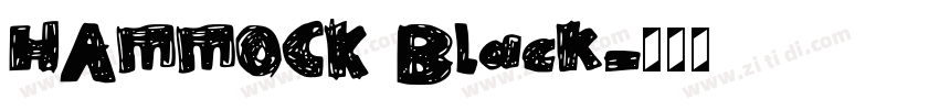 HAMMOCK Black字体转换 HAMMOCK Black字体转换